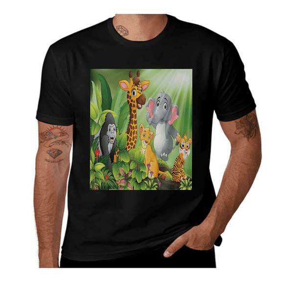 Sketch Bird Cage-Watercolor- Casual Streetwea Everyday Tshirt Comfortable Wear tee shirt