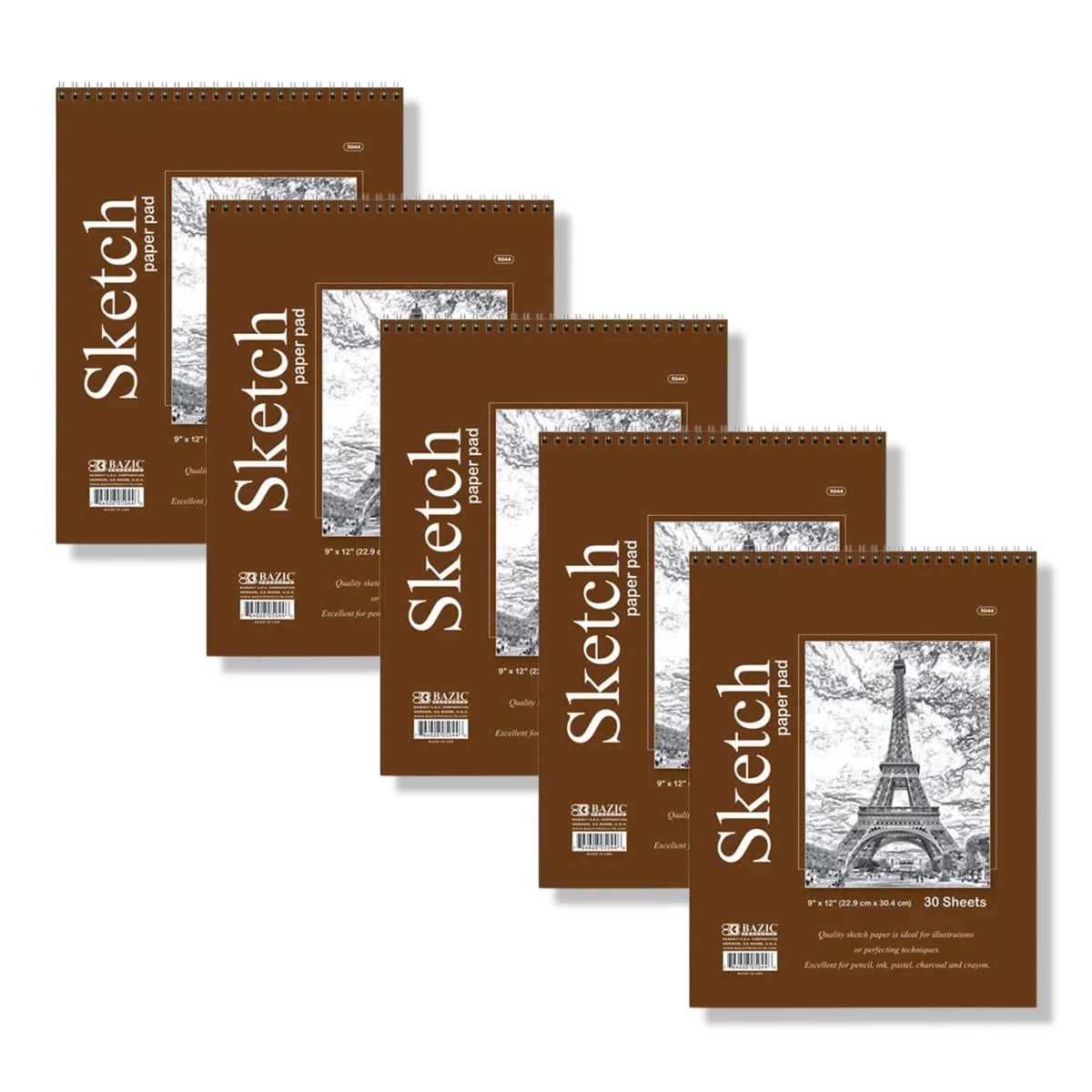 Sketch Book Paper Pad 9"x12" Drawing Sketchbook Art Notebook Supplies ...