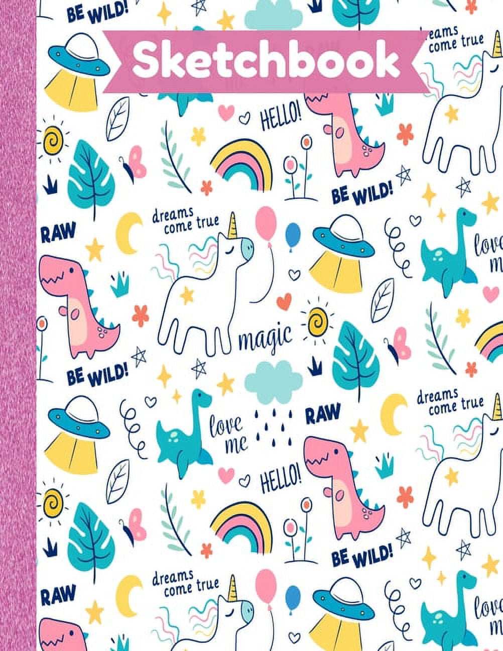 Sketchbook for girls *My Cute Unicorn*: unicorn sketchbook for girls Big  8.5''x11'' Cream Paper, unicorn journal drawing book, unicorn gifts for