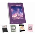 thumbnail image 1 of Sketch Books, 9" x 12" Inch Spiral Bound Mixed Media Sketchbook, Heavyweight Artist Sketch Pad for Sketching Drawing Pastel Acrylic Craft (C), 1 of 8
