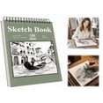 thumbnail image 1 of Sketch Books, 9" x 12" Inch Top Spiral Bound Sketch Pad, Drawing Paper Pad, Sketchbook for Drawing, Art Supplies for Adults (E), 1 of 8