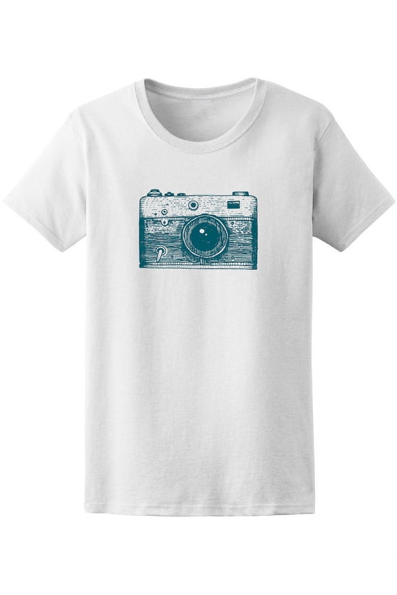 Sketch Camera Photography Graphic T-Shirt - Image by Shutterstock, Female Medium