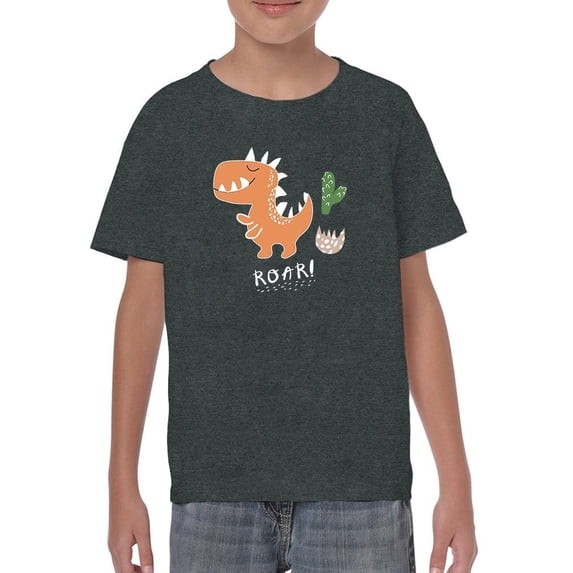 Sketch Dino Roar T-Shirt Juniors -Image by Shutterstock, x-Small