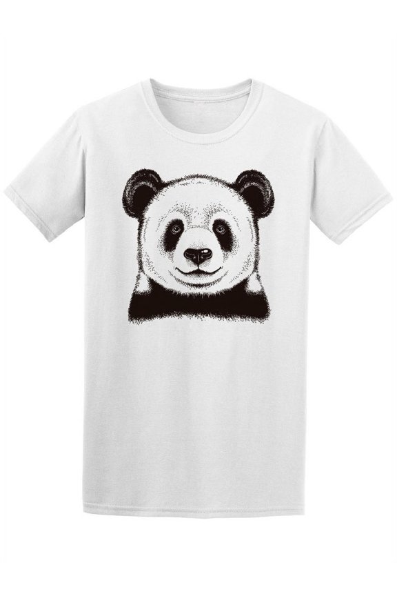 Sketch Giant Panda Face Tee Men's -Image by Shutterstock