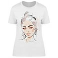 thumbnail image 1 of Sketch: Gorgeous Woman T-Shirt Women -Image by Shutterstock, Female Small, 1 of 2