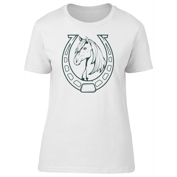 Sketch Horse And Horseshoe T-Shirt Men -Image by Shutterstock, Male Small