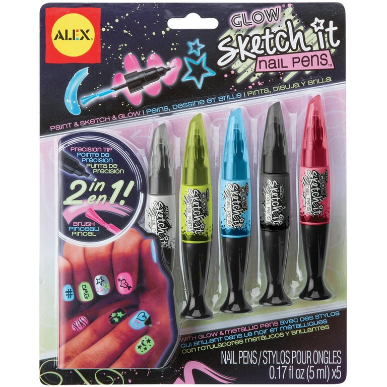 Nail Art Pens Set Stylus Needle Tube Acrylic Mark Pen 12 - Temu