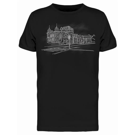 Sketch National Theater Zagreb Tee Men's -Image by Shutterstock
