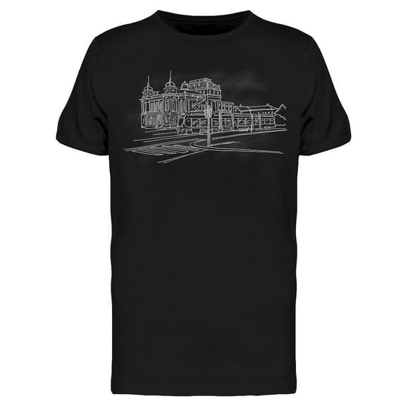 Sketch National Theater Zagreb T-Shirt Men -Image by Shutterstock, Male Large