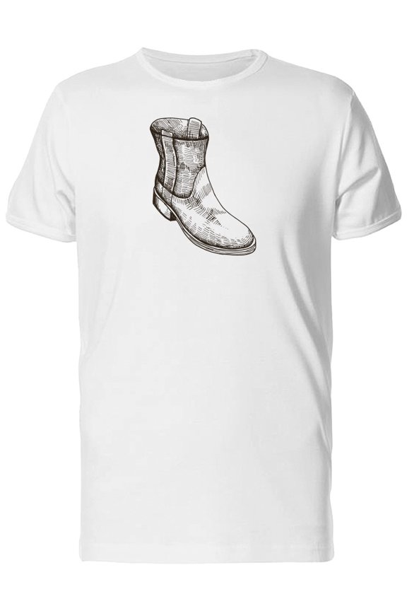 Sketch Of A Boot T-Shirt Men -Image by Shutterstock, Male 4X-Large