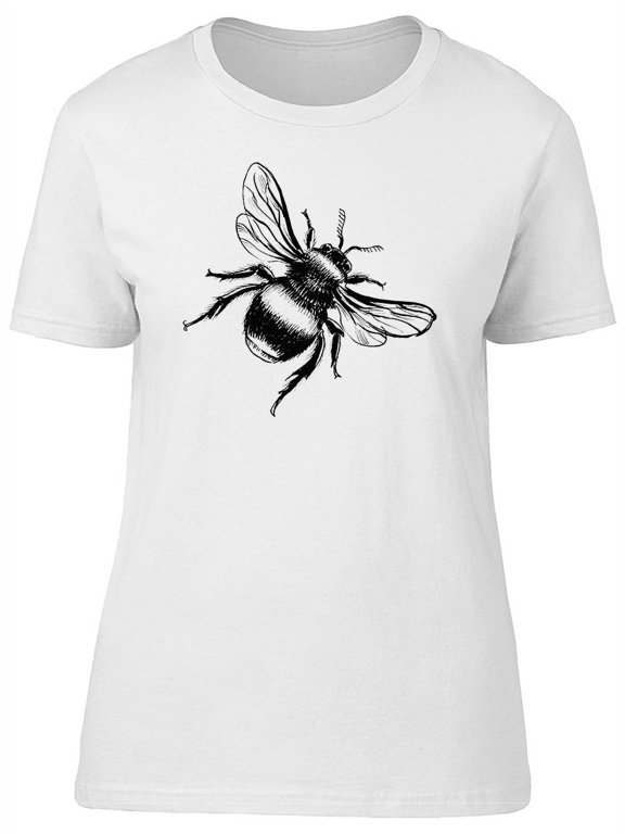 Sketch Of A Bumblebee T-Shirt Women -Image by Shutterstock, Female Large