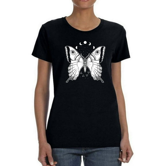 Sketch Of A Butterfly T-Shirt Women -Smartprints Designs, Female 4X-Large