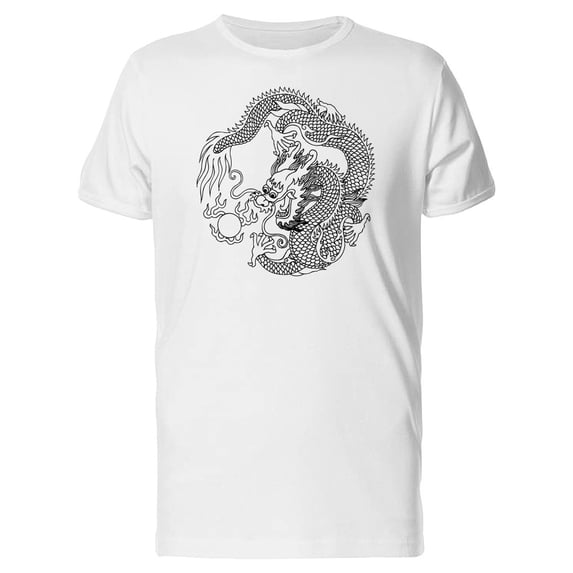 Sketch Of A Chinese Dragon Tee Men's -Image by Shutterstock