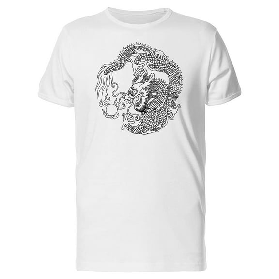 Sketch Of A Chinese Dragon T-Shirt Men -Image by Shutterstock, Male Medium