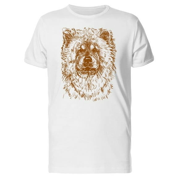 Sketch Of A Chow Chow T-Shirt Men -Image by Shutterstock, Male Small