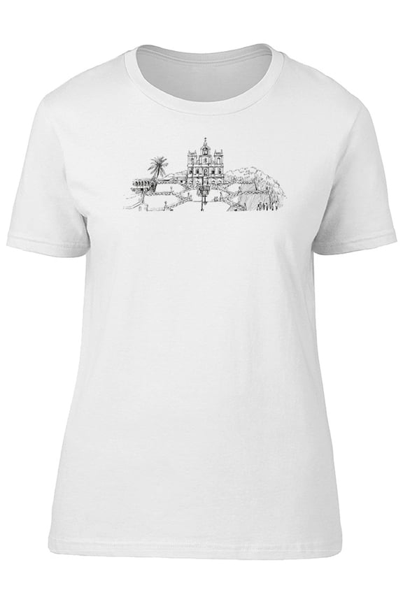 Sketch Of A Cityscape In India Tee Men's -Image by Shutterstock