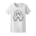 thumbnail image 1 of Sketch Of A Cute Poodle T-Shirt Women -Image by Shutterstock, Female x-Large, 1 of 2