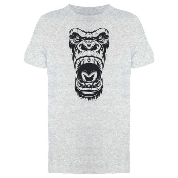 Sketch Of A Ferocious Gorilla T-Shirt Men -Image by Shutterstock, Male Large