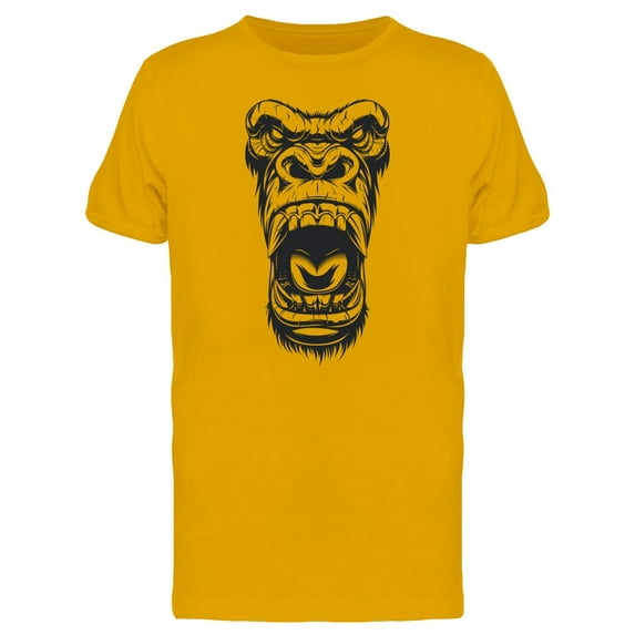 Sketch Of A Ferocious Gorilla T-Shirt Men -Image by Shutterstock, Male Small