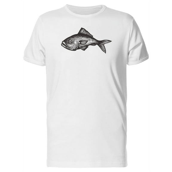 Sketch Of A Grouper Fish T-Shirt Men -Image by Shutterstock, Male Medium