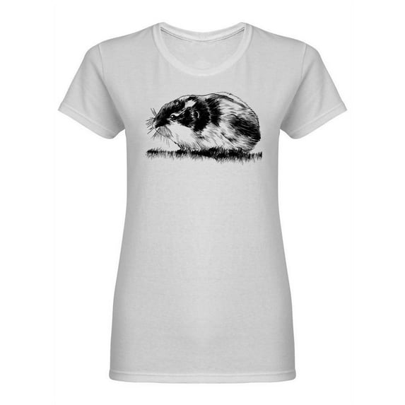 Sketch Of A Hamster Shaped T-Shirt Women -Image by Shutterstock, Female XX-Large