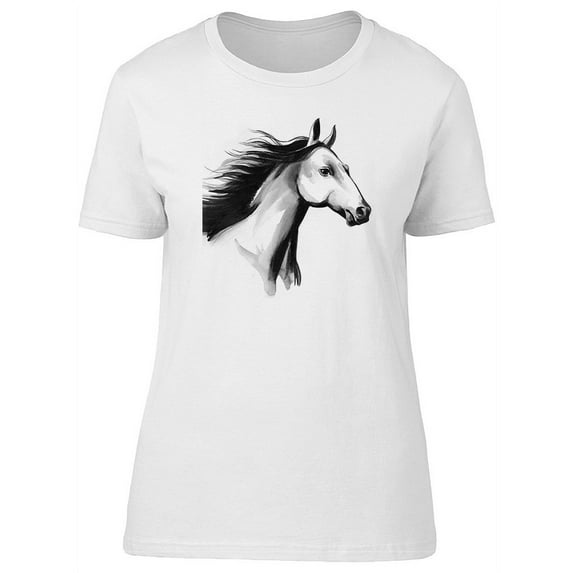 Sketch Of A Horse T-Shirt Women -Image by Shutterstock, Female x-Large