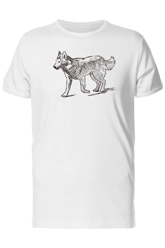 Sketch Of A Husky Dog Tee Men's -Image by Shutterstock
