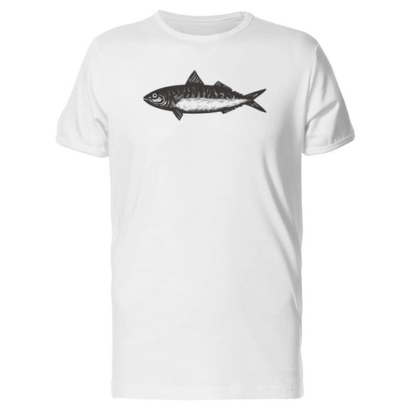 Sketch Of A Mackerel Fish T-Shirt Men -Image by Shutterstock, Male Large
