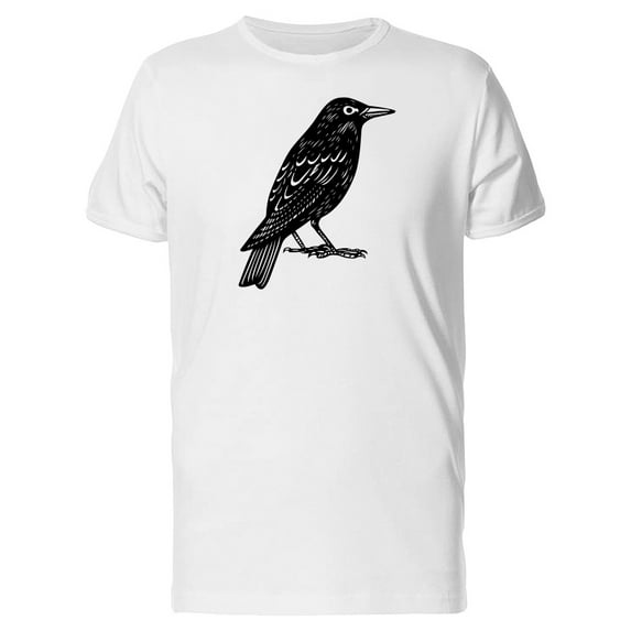 Sketch Of A Mysterious Raven T-Shirt Men -Image by Shutterstock, Male Small