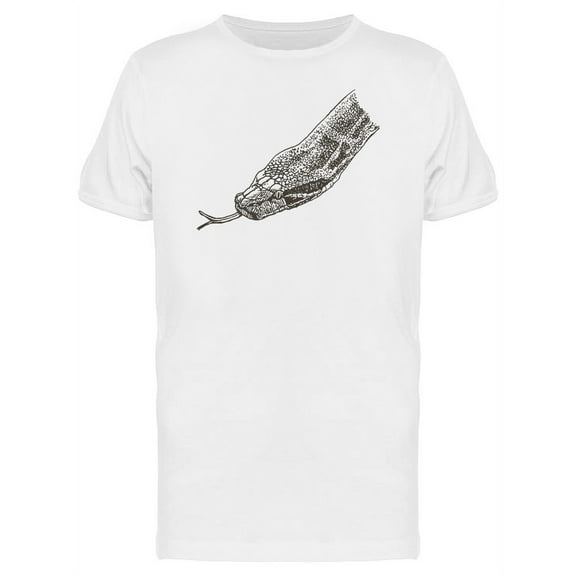 Sketch Of A Python Snake T-Shirt Men -Image by Shutterstock, Male 3X-Large