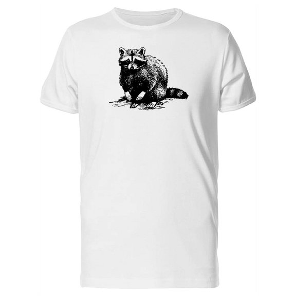 Sketch Of A Raccoon T-Shirt Men -Image by Shutterstock, Male 3X-Large