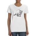 thumbnail image 1 of Sketch Of A Raccoon. T-Shirt Women -Image by Shutterstock, Female Medium, 1 of 4