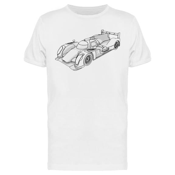 Sketch Of A Race Car  T-Shirt Men -Image by Shutterstock, Male Large