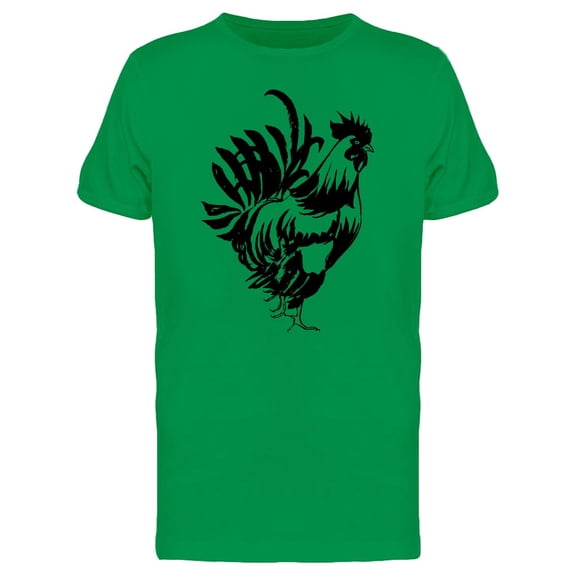 Sketch Of A Rooster In B&W Tee Men's -Image by Shutterstock