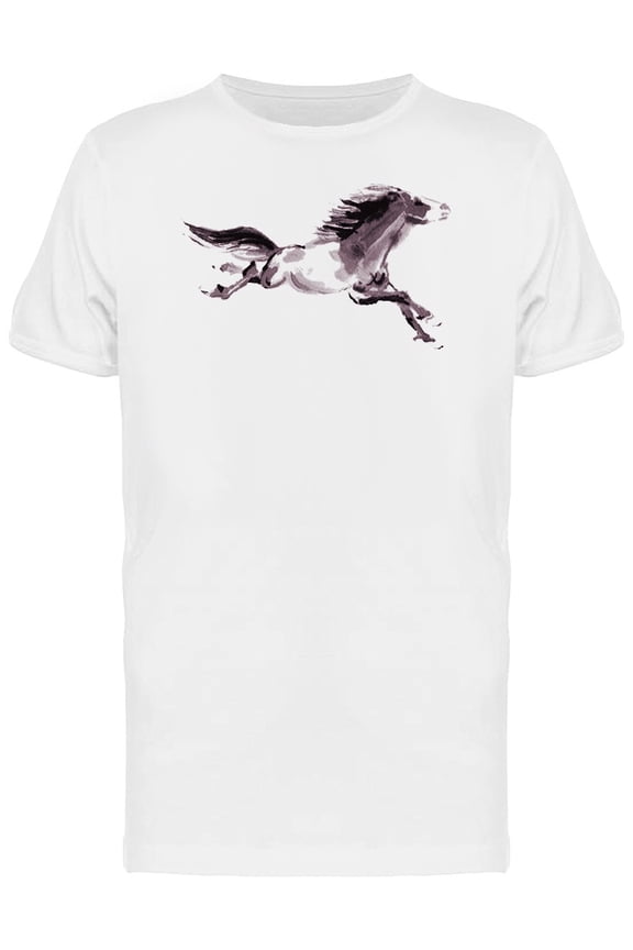 Sketch Of A Running Stallion Tee Men's -Image by Shutterstock