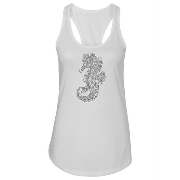 Sketch Of A Seahorse Tank Women -Image by Shutterstock, Female Large