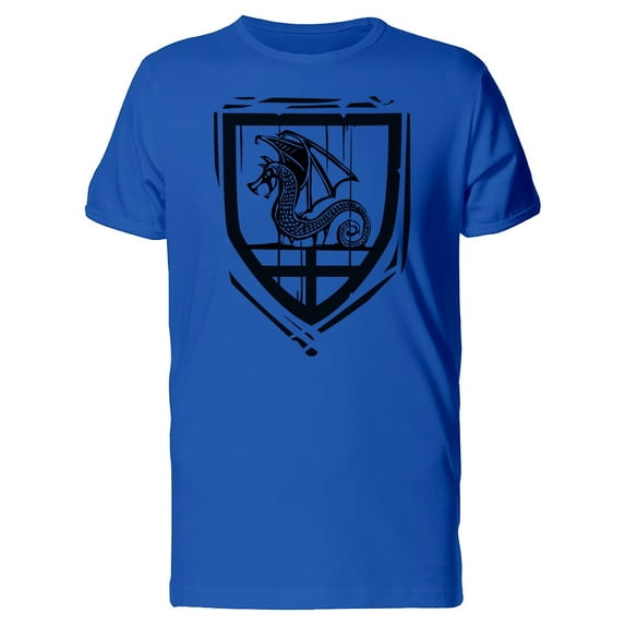 Sketch Of A Shield With A Dragon Tee Men's -Image by Shutterstock