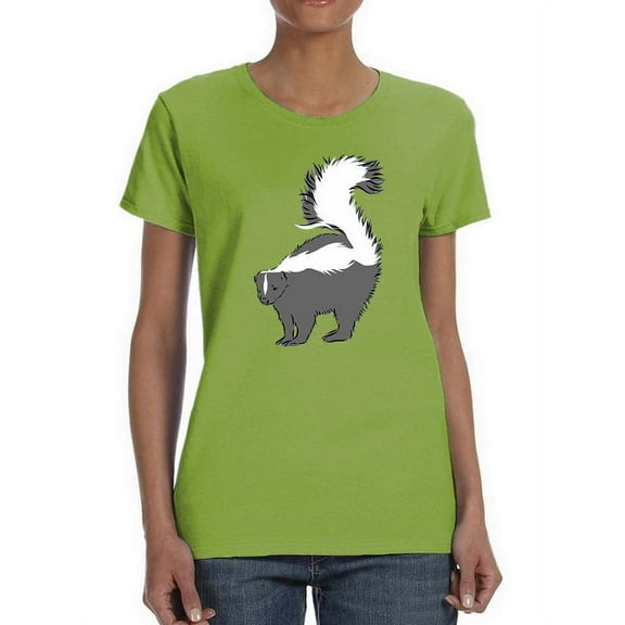 Sketch Of A Skunk T-Shirt Women -Image by Shutterstock, Female Small