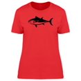 thumbnail image 1 of Sketch Of A Tuna Fish T-Shirt Women -Image by Shutterstock, Female XX-Large, 1 of 2