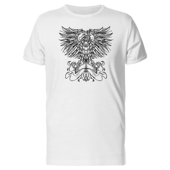 Sketch Of An Eagle Tattoo T-Shirt Men -Image by Shutterstock, Male 3X-Large