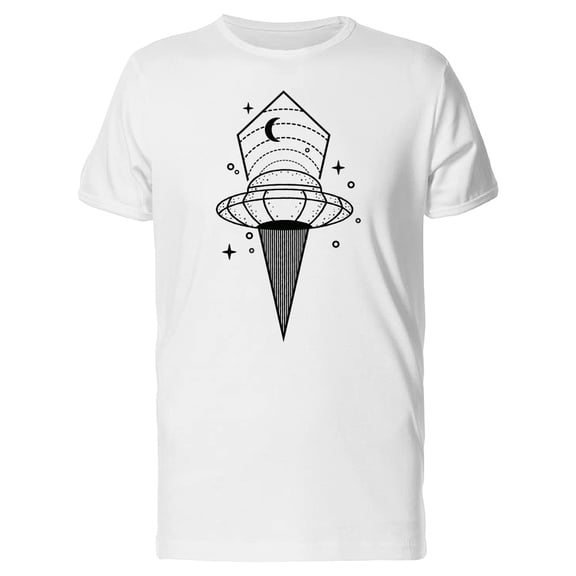 Sketch Of An Ufo  T-Shirt Men -Image by Shutterstock, Male x-Large