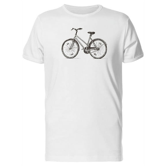 Sketch Of Bicycle T-Shirt Men -Image by Shutterstock, Male Small