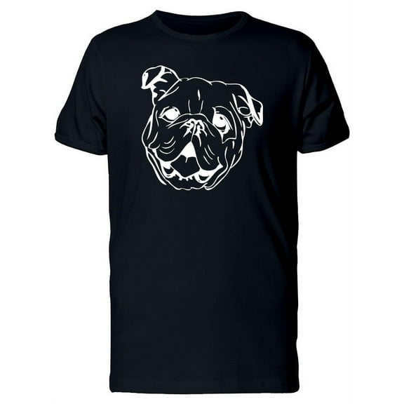Sketch Of Bulldog Head T-Shirt Men -Image by Shutterstock, Male Medium