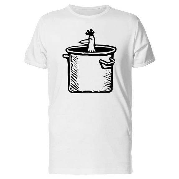 Sketch Of Chicken In Pot T-Shirt Men -Image by Shutterstock, Male Small