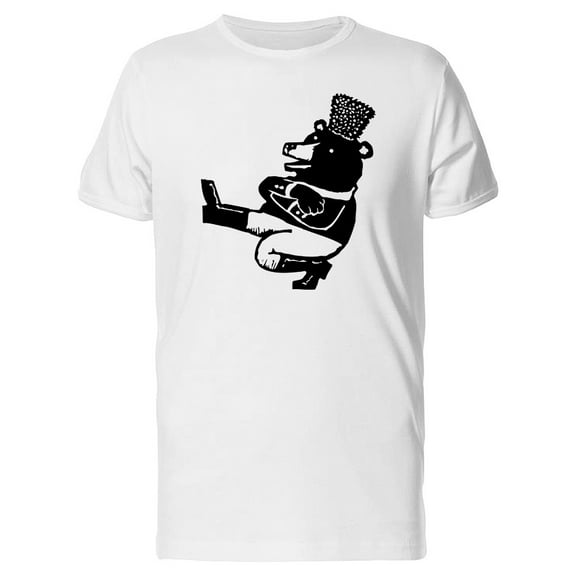 Sketch Of Dancing Bear Tee Men's -Image by Shutterstock