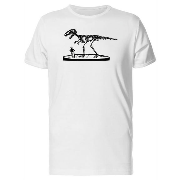 Sketch Of Dinosaur Bones T-Shirt Men -Image by Shutterstock, Male Large