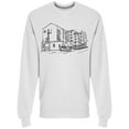 thumbnail image 1 of Sketch Of European Street Sweatshirt Men -Image by Shutterstock, Male 3X-Large, 1 of 2