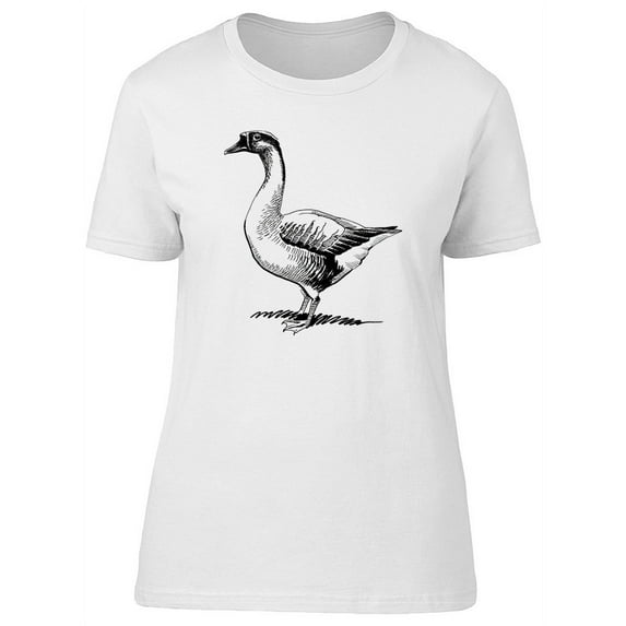 Sketch Of Goose T-Shirt Women -Image by Shutterstock, Female Large