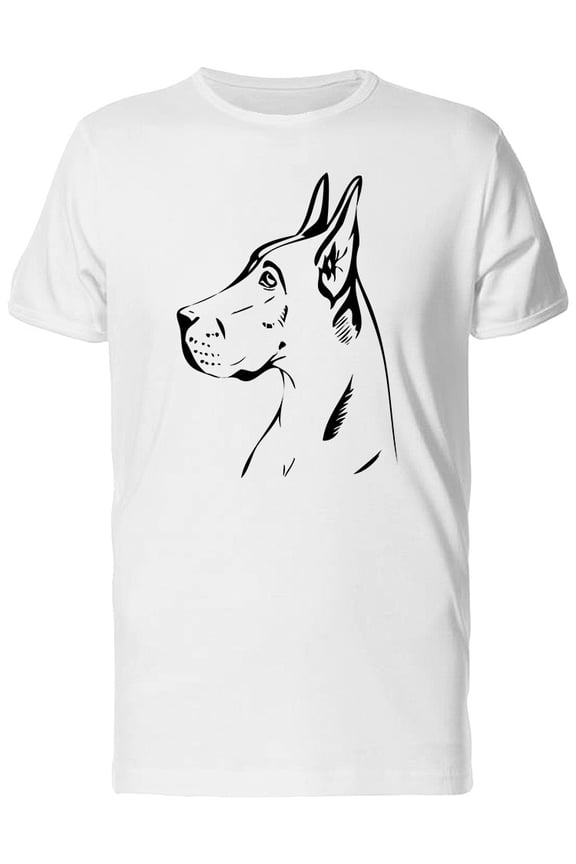 Sketch Of Great Dane T-Shirt Men -Image by Shutterstock, Male Small