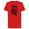 thumbnail image 1 of Sketch Of Guitar Amplifier T-Shirt Men -Image by Shutterstock, Male 3X-Large, 1 of 2